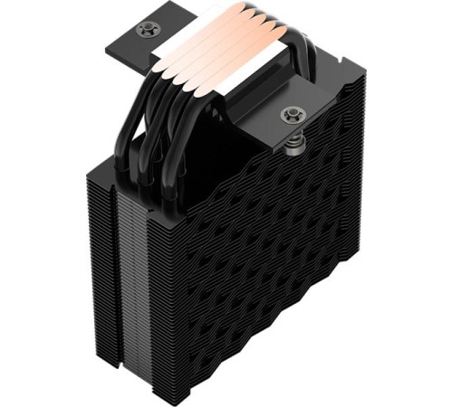 Кулер для процессора PCCooler RT500 Digital ARGB BK, 120mm FAN, 5 HEAT PIPES, 4-PIN PWM, 500-2200 RPM, 34.9 DBA, HYDRO BEARING, LED temp., LGA 1851/1700/1200/115X, AMD AM5/AM4