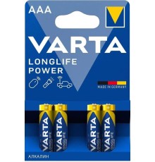Батарейка AAA/ Батарейка Varta LONGLIFE POWER (HIGH ENERGY) LR03 AAA BL4 Alkaline 1.5V (4903) (4/40/200) (4 шт.)