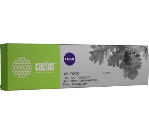 -/ Картридж матричный Cactus CS-FX890 черный для Epson FX-890/LQ-590