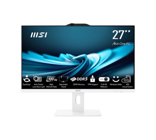 PRO AP272P 14M-617XRU (MS-AF83) 27'' FHD(1920x1080)/Intel Core i5-14400 2.50GHz 10core/16GB/512GB SSD/Integrated/WiFi/BT/2.0MP/KB+MOUSE(WLS)/noOS/1Y/WHITE PRO AP272P 14M-617XRU (MS-AF83) 27'' FHD(1920x1080)/Intel Core i5-14400 2.50GHz 10core/16GB/512GB SSD/Integrated/WiFi/BT/2.0MP/KB+MOUSE(WLS)/noOS/1Y/WHITE