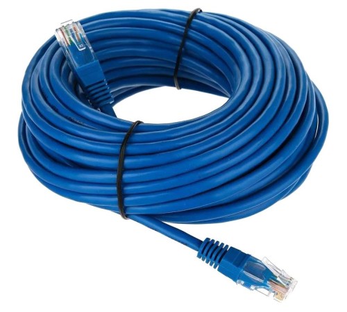Патчкорд/ Патчкорд литой "Telecom" UTP кат.5е 15,0м синий