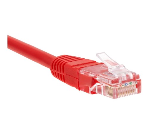 Патчкорд/ Патчкорд литой "Telecom" UTP кат.5е 15,0м красный