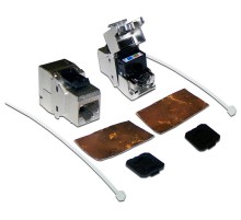  Модуль Keystone, RJ45, кат.6A, STP, 180 градусов