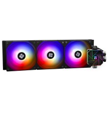 Система жидкостного охлаждения/ Water Cooling System Thermalright Aqua Elite 360 V3 (360mm, Black, ARGB/ Fans: 3x120mm, 66.17CFM, 25.6dBA, 1500RPM/ Pump height 53mm, 23dBA, 3300RPM, Rad thickness 27mm/ S: 1700, 1200, 20XX, 115X, AM5, AM4)