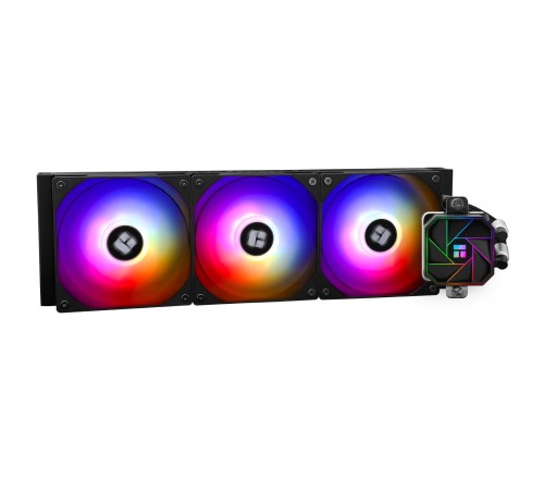 Система жидкостного охлаждения/ Water Cooling System Thermalright Aqua Elite 360 V3 (360mm, Black, ARGB/ Fans: 3x120mm, 66.17CFM, 25.6dBA, 1500RPM/ Pump height 53mm, 23dBA, 3300RPM, Rad thickness 27mm/ S: 1700, 1200, 20XX, 115X, AM5, AM4) Система жидкостного охлаждения/ Water Cooling System Thermalright Aqua Elite 360 V3 (360mm, Black, ARGB/ Fans: 3x120mm, 66.17CFM, 25.6dBA, 1500RPM/ Pump height 53mm, 23dBA, 3300RPM, Rad thickness 27mm/ S: 1700, 1200, 20XX, 115X, AM5, AM4)