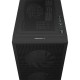 корпус Deepcool CH360 без БП, боковое окно (закаленное стекло), 2x140мм ARGB LED вентилятор спереди и 1x120мм ARGB LED вентилятор сзади, черный, mATX (R-CH360-BKAPE3-G-1)