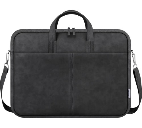 Defender Сумка для ноутбука Solid 15.6" PU кожа, черный, карман