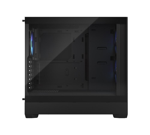 Корпус ПК без блока питания/ Case Fractal Design Pop Air RGB TG Clear Tint, Midi-Tower, 3x120mm RGB, 2xUSB-A 3.2 ATX, mATX, mITX Black