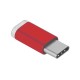 Greenconnect Переходник USB Type C на micro USB 2.0, M/F, Greenconnect, красный, GCR-UC3U2MF-Red