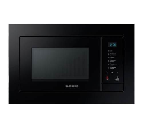 встраиваемая микроволновая печь Samsung Built-in microwave oven MQ7000A, 23 l, 489 x 275 x 346 mm, black glass