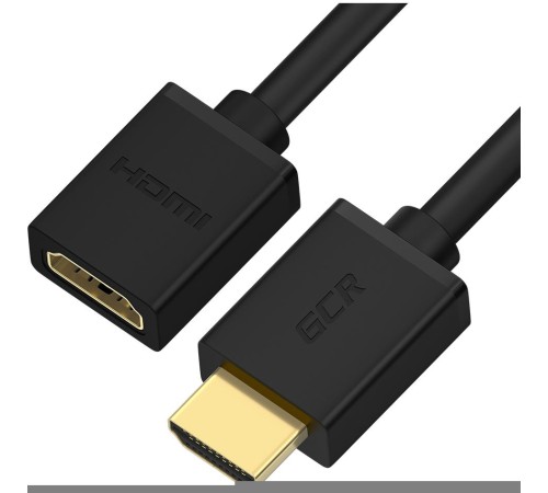 GCR Удлинитель 1.0m v1.4 HDMI-HDMI черный, 30/30 AWG, позолоченные контакты, Ethernet 10.2 Гбит/c, 19M / 19F, экран, GCR-54445 GCR Удлинитель 1.0m v1.4 HDMI-HDMI черный, 30/30 AWG, позолоченные контакты, Ethernet 10.2 Гбит/c, 19M / 19F, экран, GCR-54445