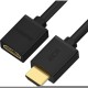 GCR Удлинитель 1.0m v1.4 HDMI-HDMI черный, 30/30 AWG, позолоченные контакты, Ethernet 10.2 Гбит/c, 19M / 19F, экран, GCR-54445