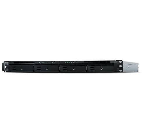 Система хранения данных Synology 1U/4bay QC 2,2GhzCPU/8GB(64)/RAID0,1,10,5,6/upto 16HDD (1xRX1217(RP)),2xNVMe/SATA M.2 2280/2xUSB/4GbE(+1Expslot)/iSCSI/2xIPcam/2xPS/norail/1YW