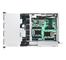 Серверная платформа/ HA401-VG, 4U, 2x2LGA-3647, 24-bay storage server, 24x SATA/SAS hot-swap 3.5"/2.5" universal bay, 2x canister, 4x 9mm 2.5" internal bay, 12G expander board with 2x SFF-8643, 2x SFF-8644, 1300W 1+1 redundant power supply,