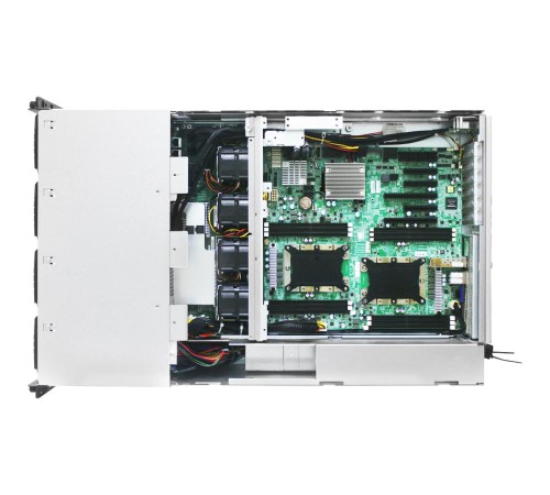 Серверная платформа/ HA401-VG, 4U, 2x2LGA-3647, 24-bay storage server, 24x SATA/SAS hot-swap 3.5"/2.5" universal bay, 2x canister, 4x 9mm 2.5" internal bay, 12G expander board with 2x SFF-8643, 2x SFF-8644, 1300W 1+1 redundant power supply,