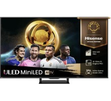 Телевизор ЖК 65'' Hisense/ 65", Ultra HD, Mini LED, Local Dimming Zones 560, 165 Hz(VRR), Smart TV (ОС VIDAA U9), Wi-Fi, DVB-T2/T/C/S2/S, HDR 10+, Dolby Vision, Dolby Atmos, Bluetooth, 2.1.2ch 2*10W(Main)+20W(Subwoofer)+2*5W(Side), CI+(1.4), 4хHDMI, 