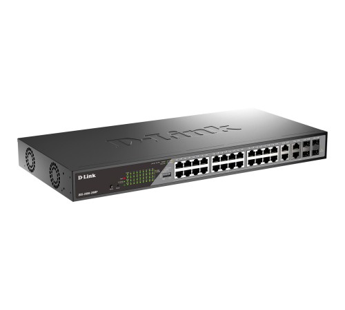 Сетевой коммутатор/ Smart L2 Surveillance Switch 24х1000Base-T PoE, 4xCombo 1000Base-T/SFP, PoE Budget 370W, Long-range PoE up to 250m Сетевой коммутатор/ Smart L2 Surveillance Switch 24х1000Base-T PoE, 4xCombo 1000Base-T/SFP, PoE Budget 370W, Long-range PoE up to 250m