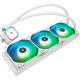 Система жидкостного охлаждения/ Water Cooling System Thermalright Frozen Prism 360 White (360mm, Black, ARGB/ Fans: 3x120mm, 70.4CFM, 27dBA, 1850RPM/ Pump height 53mm, 23dBA, 3300RPM, Rad thickness 27mm/ S: 1700, 1200, 20XX, 115X, AM5, AM4)