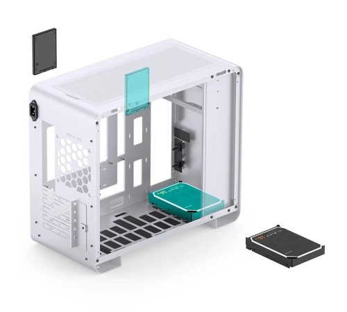 Корпус без блока питания/ Case JONSBO U4 Mini, Mini-Tower, TG, no fan, 1xUSB-A 3.0 + 1xUSB-C 3.2, mATX, mITX White Корпус без блока питания/ Case JONSBO U4 Mini, Mini-Tower, TG, no fan, 1xUSB-A 3.0 + 1xUSB-C 3.2, mATX, mITX White