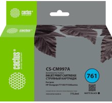 -/ Картридж струйный Cactus CS-CM997A №761 черный матовый (775мл) для HP DesignJet T7100/Т7200