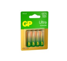 Батарейка Алкалиновые батарейки GP Ultra Alkaline G-Tech 15А AA - 4 шт. на блистере