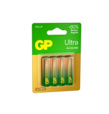 Батарейка Алкалиновые батарейки GP Ultra Alkaline G-Tech 15А AA - 4 шт. на блистере