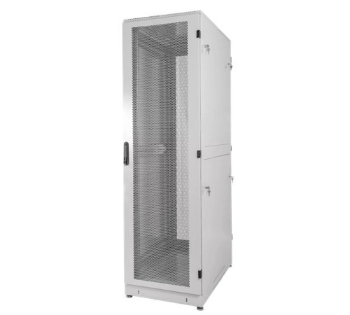 шкаф ЦМО Шкаф серверный напольный 48U (600х1200) дверь перфорированная, задние двойные перфорированные