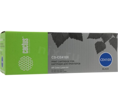-/ Картридж лазерный Cactus CS-CE410X CE410X черный (4000стр.) для HP CLJ Pro 300/M351/M451/M375/M475