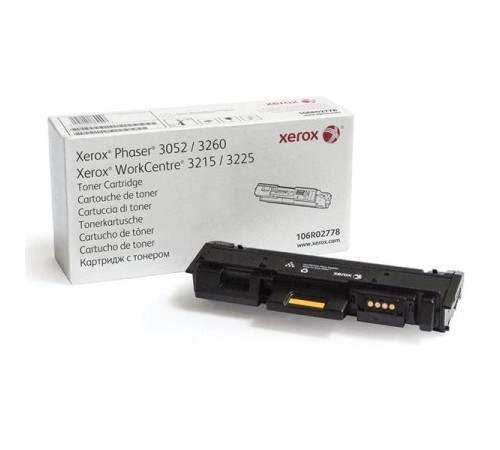 Тонер-картридж Xerox Phaser 3052/3260 WC 3215/3225 (3K стр.), черный Тонер-картридж Xerox Phaser 3052/3260 WC 3215/3225 (3K стр.), черный