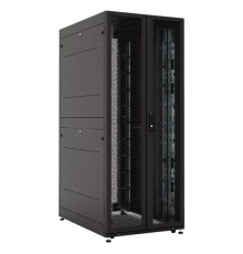 шкаф ЦМО Шкаф серверный ПРОФ напольный 48U (800х1200) двери двойные перф. 2 шт., черный, в сборе