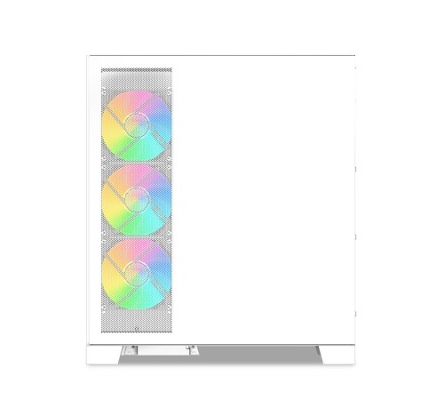 Корпус ПК без блока питания/ Case SAMA V50 White, Midi-Tower, TG, 4x120mm ARGB, 2xUSB 3.0 + 1xUSB 3.1 Type-C, ATX, mATX, mITX White