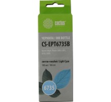 -/ Чернила Cactus CS-EPT6735B Е6735 светло-голубой 100мл для Epson L800/L810/L850/L1800