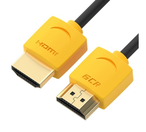 Greenconnect Кабель SLIM 0.3m HDMI 2.0, желтые коннекторы Slim, OD3.8mm, HDR 4:2:2, Ultra HD, 4K 60 fps 60Hz, 3D, AUDIO, 18.0 Гбит/с, 32/32 AWG, GCR-51573 Greenconnect Кабель SLIM 0.3m HDMI 2.0, желтые коннекторы Slim, OD3.8mm, HDR 4:2:2, Ultra HD, 4K 60 fps 60Hz, 3D, AUDIO, 18.0 Гбит/с, 32/32 AWG, GCR-51573