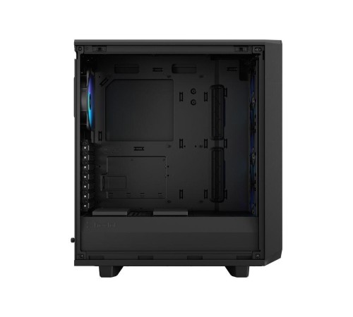 Корпус ПК без блока питания/ Case Fractal Design Meshify 2 Compact Lite RGB TG Light Tint, Midi-Tower, 4x120mm RGB, 2xUSB-A 3.2 ATX, mATX, mITX Black