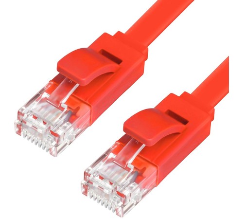 Greenconnect Патч-корд PROF плоский прямой 0.15m, UTP медь кат.6, красный, 30 AWG, GCR-LNC624-0.15m, ethernet high speed 10 Гбит/с, RJ45, T568B Greenconnect Патч-корд PROF плоский прямой 0.15m, UTP медь кат.6, красный, 30 AWG, GCR-LNC624-0.15m, ethernet high speed 10 Гбит/с, RJ45, T568B