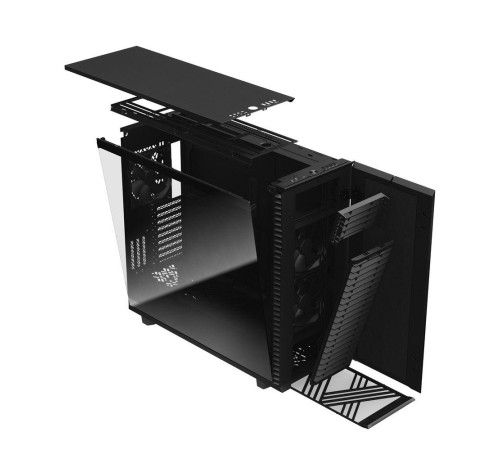 Корпус ПК без блока питания/ Case Fractal Design Define 7 XL TG Dark Tint, Full-Tower, 3x140mm, 2xUSB-A 2.0 + 2xUSB-A 3.2 + 1xUSB 3.2 Type-C EE-ATX, E-ATX, SSI-CEB, SSI-EEB, ATX, mATX, mITX Black