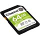 Карта памяти Kingston 64GB SDXC Canvas Select Plus 100R C10 UHS-I U1 V10/ Kingston 64GB SDXC Canvas Select Plus 100R C10 UHS-I U1 V10