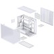 Корпус без блока питания/ Case JONSBO D300, Mini-Tower, TG, no fan, 2xUSB-A 3.2 + 1xUSB-C 3.2, mATX, mITX White