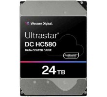 Жесткий диск Western Digital Ultrastar DC HС580 HDD 3.5" SATA 24TB, 7200 rpm, 512MB buffer, 512e/4Kn, 0F62796, 1 year