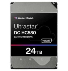 Жесткий диск Western Digital Ultrastar DC HС580 HDD 3.5" SATA 24TB, 7200 rpm, 512MB buffer, 512e/4Kn, 0F62796, 1 year