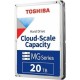 Жесткий диск/ HDD Toshiba SAS 20Tb 3.5"""" Server 7200 12Gbit/s 512Mb  1 year warranty (replacement MG10SFA20TE)