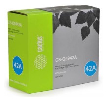 -/ Картридж лазерный Cactus CS-Q5942A Q5942A черный (10000стр.) для HP LJ 4250/4350