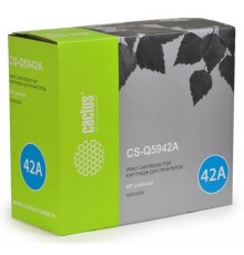 -/ Картридж лазерный Cactus CS-Q5942A Q5942A черный (10000стр.) для HP LJ 4250/4350