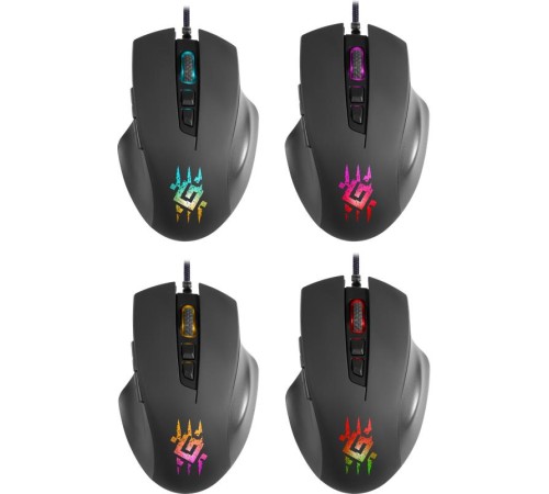 Defender Проводная игровая мышь Wolverine GM-700L RGB,7кнопок,12800dpi