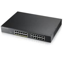 Гибридный коммутатор Smart L2 коммутатор PoE+ Zyxel NebulaFlex GS1915-24EP, rack 19", 24xGE (12xPoE+), бюджет PoE 130 Вт