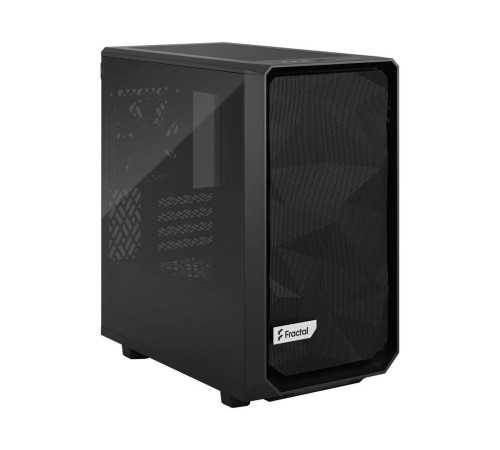 Корпус ПК без блока питания/ Case Fractal Design Meshify 2 Mini TG Dark Tint, Mini-Tower, 1x120mm + 1x140mm, 2xUSB-A 3.2 + 1xUSB 3.2 Type-C mATX, mITX, mDTX Black