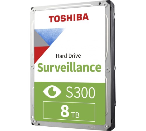 Жесткий диск/ HDD Toshiba SATA3 8Tb Surveillance S300 7200  256Mb 1 year warranty (replacement WD82PURZ, WD84PURZ)