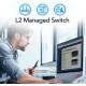 Коммутатор/ 24-Port Layer 2 Managed Gigabit PoE+ Switch with 4 Gigabit Combo Ports, 400W