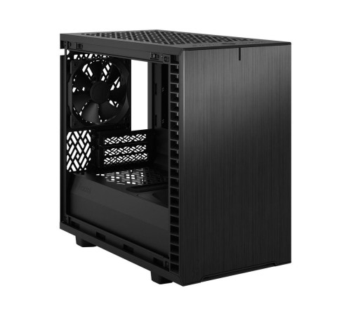 Корпус ПК без блока питания/ Case Fractal Design Define 7 Nano TG Light Tint, Mini-Tower, 1x120mm + 1x140mm, 2xUSB-A 2.0 + 2xUSB-A 3.2 + 1xUSB 3.2 Type-C mITX, mDTX Black