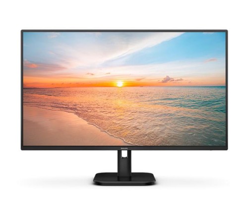 Монитор 27" Philips 27E1N1100A 1920x1080, WLED, 16:9, IPS, 250cd, 1300:1, MID, 4ms, 178/178, VGA, HDMI, 100Hz, Speakers, Tilt, Внутр, VESA, Black, 3y